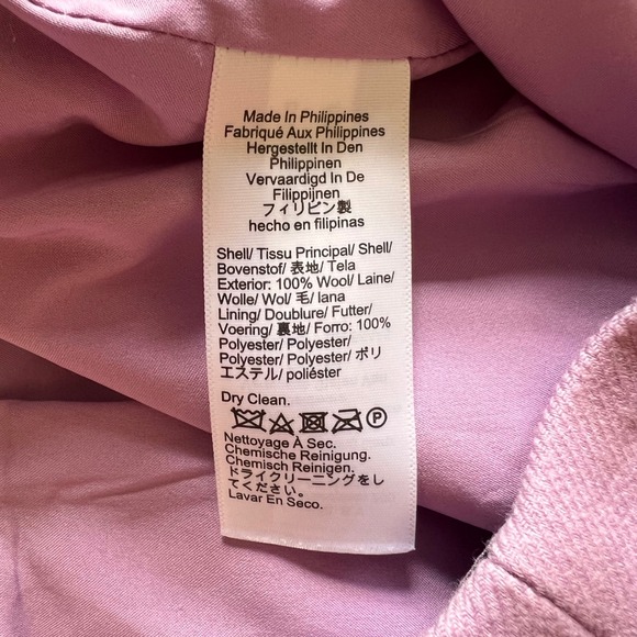 J.Crew Wool Pencil Skirt Career Wear Business Casual Pink‎ Size 4 - Picture 5 of 8